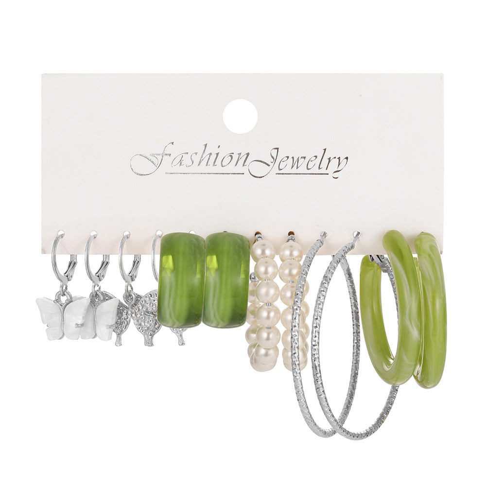 Damen Ohrringe im stylischen Set mit verschiedenen Designs Shop Nory