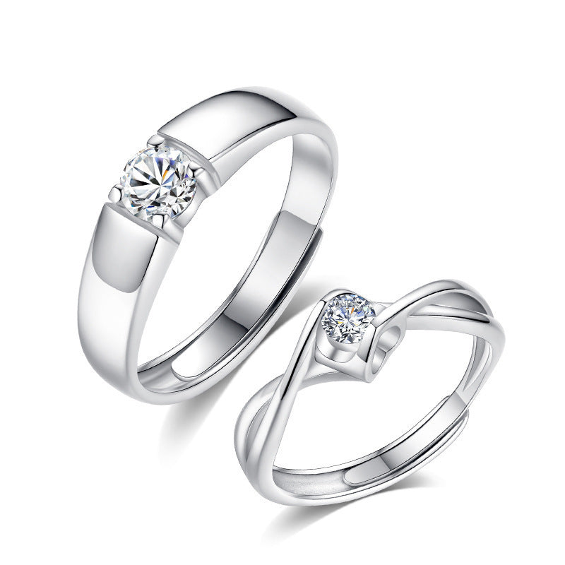 Damen Verlobungsring-Set mit funkelndem Zirkonia Shop Nory