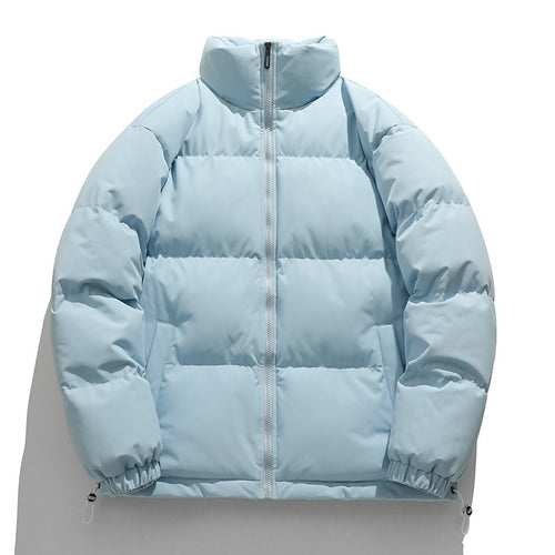 Unisex Wattierte Stepp-Übergangsjacke mit hohem Kragen und verstellbarem Saum Shop Nory
