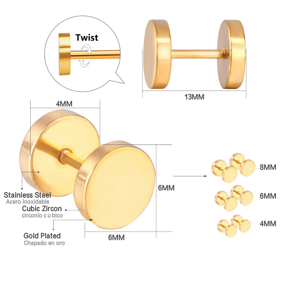 Damen Ohrringe mit elegantem, goldplattiertem Design und hochwertigem Edelstahl Shop Nory