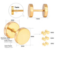 Damen Ohrringe mit elegantem, goldplattiertem Design und hochwertigem Edelstahl Shop Nory