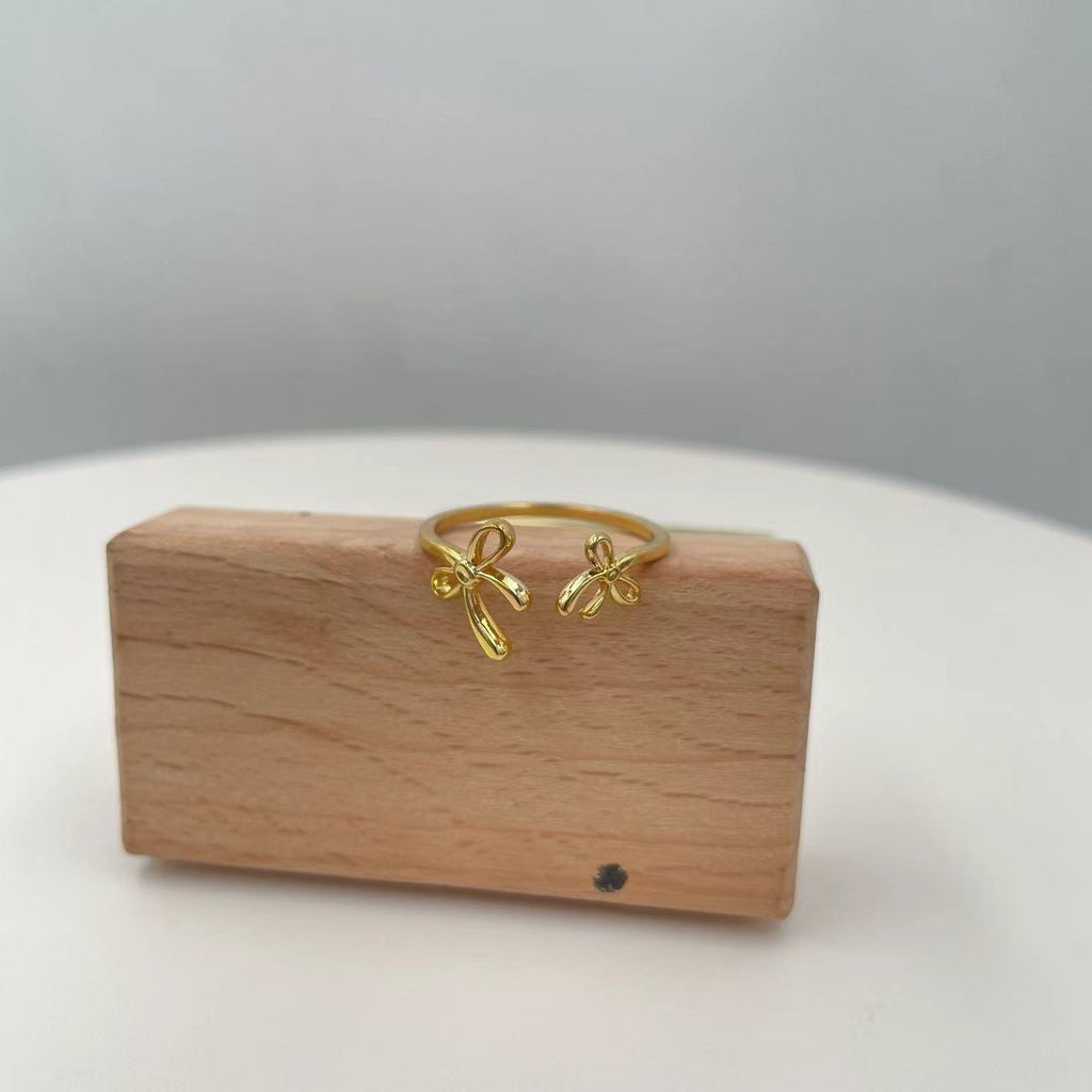 Damen Ring mit filigranem Schleifen-Design Shop Nory