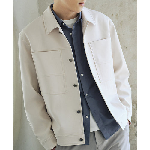 Herren Boxy-Hemdjacke mit großformatigen aufgesetzten Brusttaschen Shop Nory