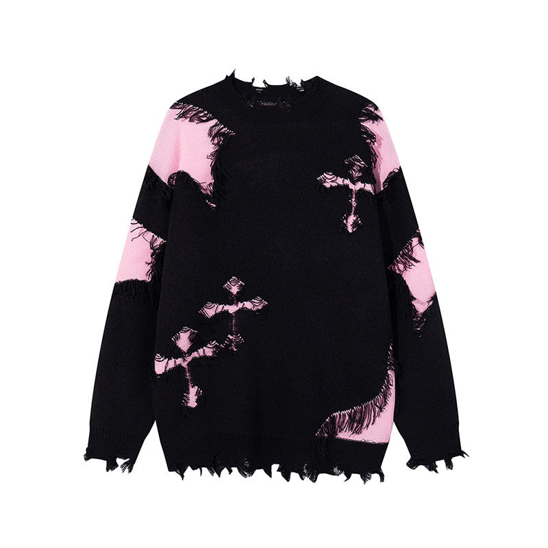 Damen Modischer Grobstrickpullover mit einzigartigem Zopfmuster Shop Nory