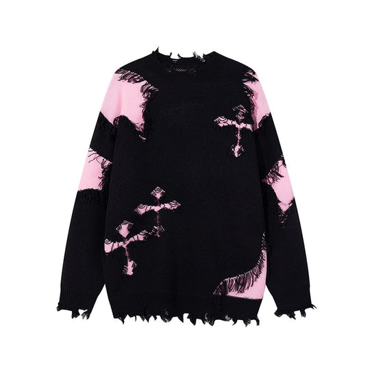 Damen Modischer Grobstrickpullover mit einzigartigem Zopfmuster Shop Nory