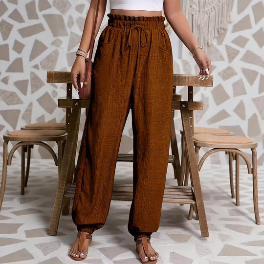 Damen weite Paperbag-Hose Shop Nory