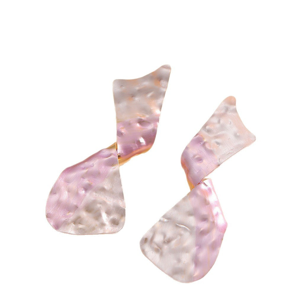 Damen Ohrhänger im modernen Plättchen-Design Shop Nory
