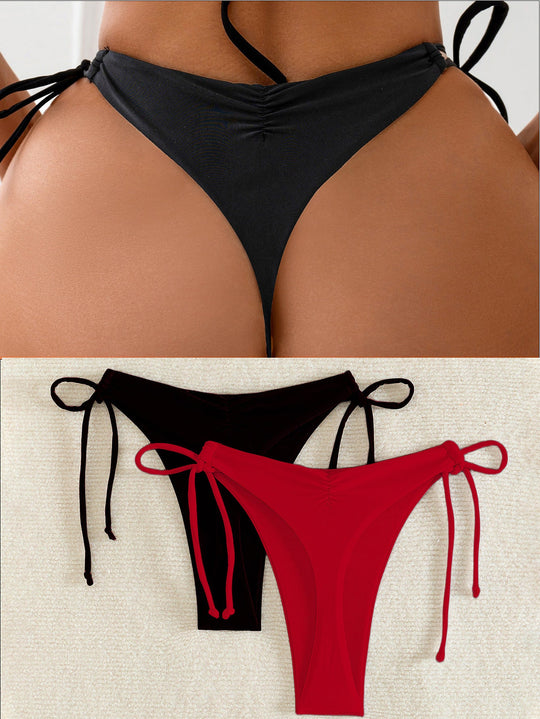 Damen Hochgeschnittener Bikini mit seitlichen BindShopnoryändern