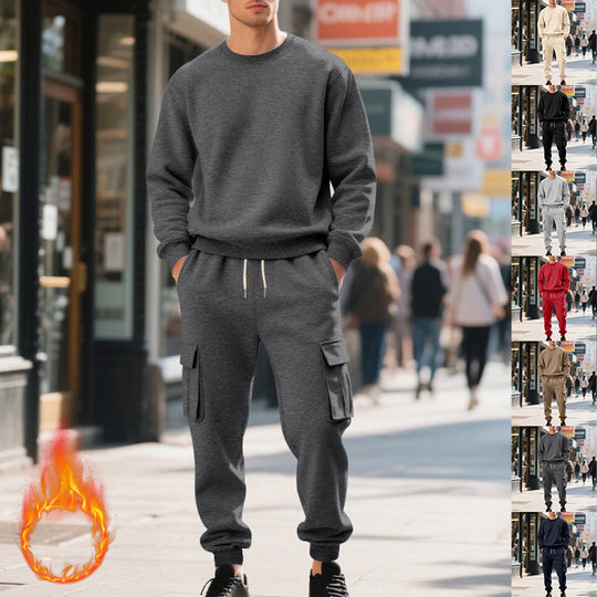 Herren Utility-Cargo-Jogger aus French Terry mit Mehrfachklappen & Tunnelzug Shop Nory