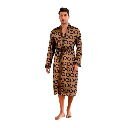 Herren Kimono mit modernem Muster und Gürtel – Shopnory