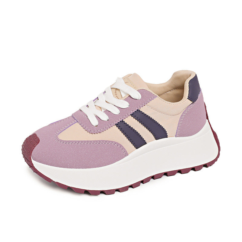 Damen nan Plateau-Chunky-Sneaker mit verstärkter Zehenkappe, profilierter Gummilaufsohle und stoßdämpfender EVA-Zwischensohle Shop Nory