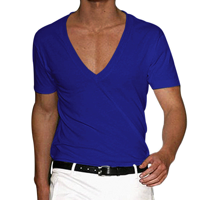 Slim Fit T-Shirt mit V-Ausschnitt