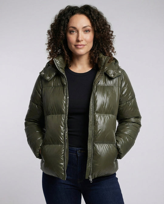 ShopNory | Damen Puffy Jacke mit Kapuze