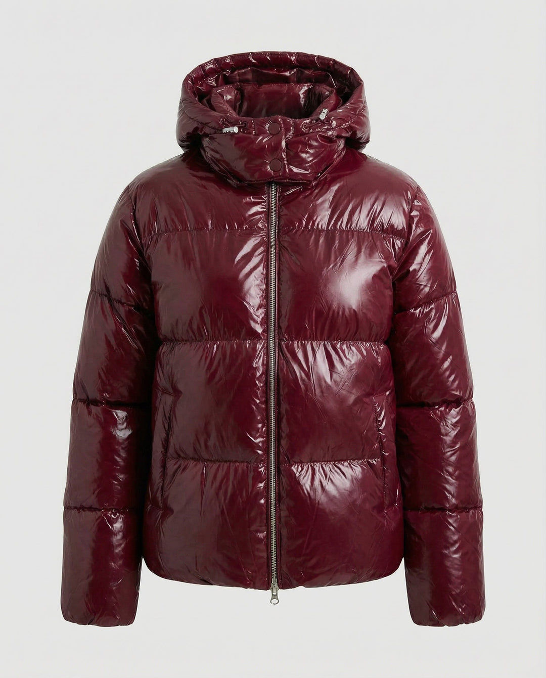 Damen Puffy Jacke Kapuze