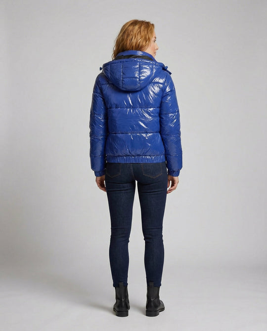 Hochglänzende Damen Steppjacke | Shop Nory