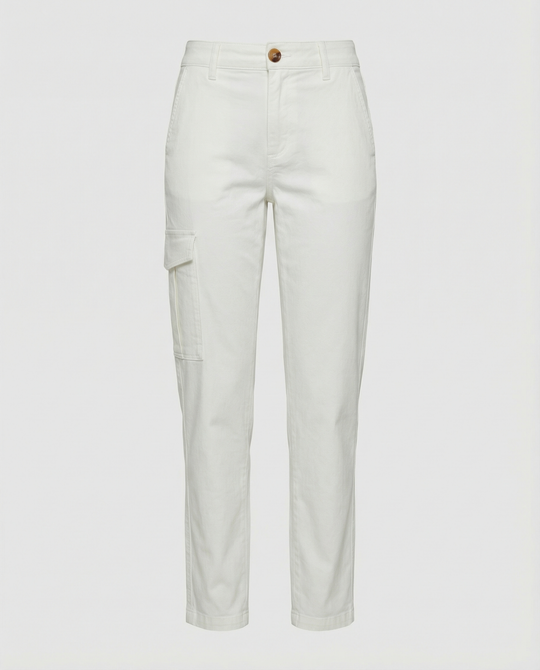Cargohose Damen mit hohem Bund und Seitentaschen