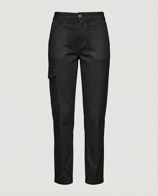 Cargohose Damen mit hohem Bund und Seitentaschen