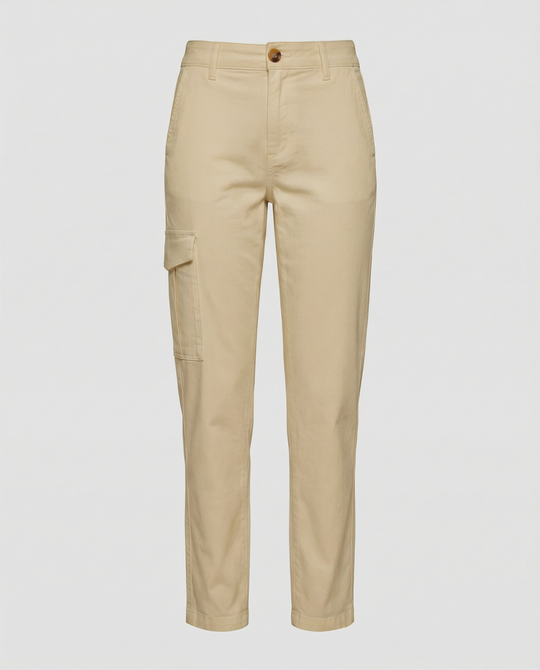 Cargohose Damen mit hohem Bund und Seitentaschen