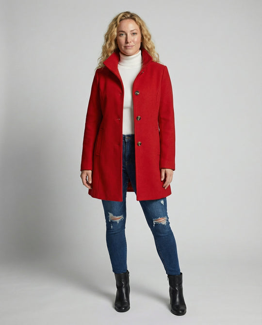 Eleganter Damen Wollmantel