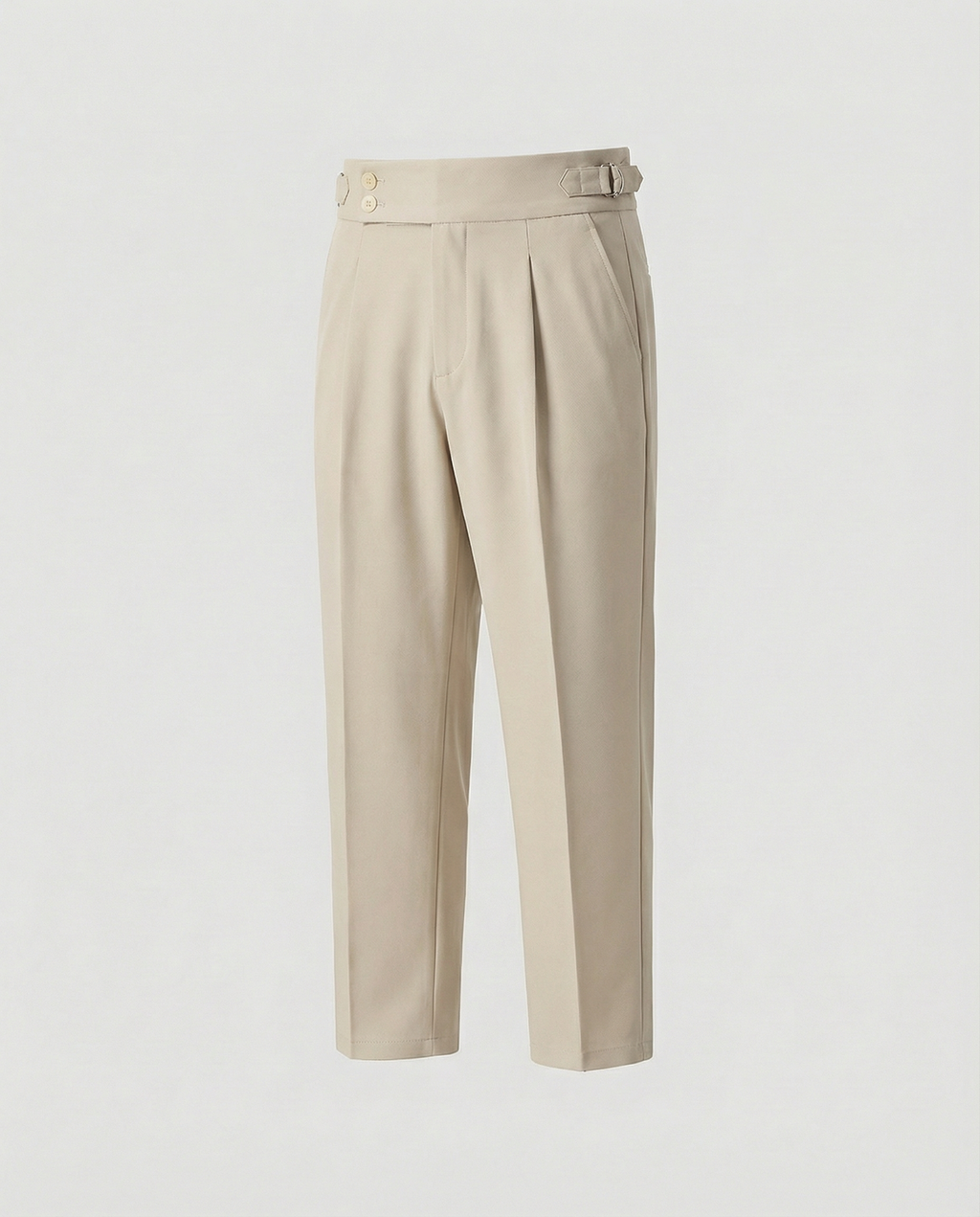 Herren Elegante Freizeithose mit hohem Bund