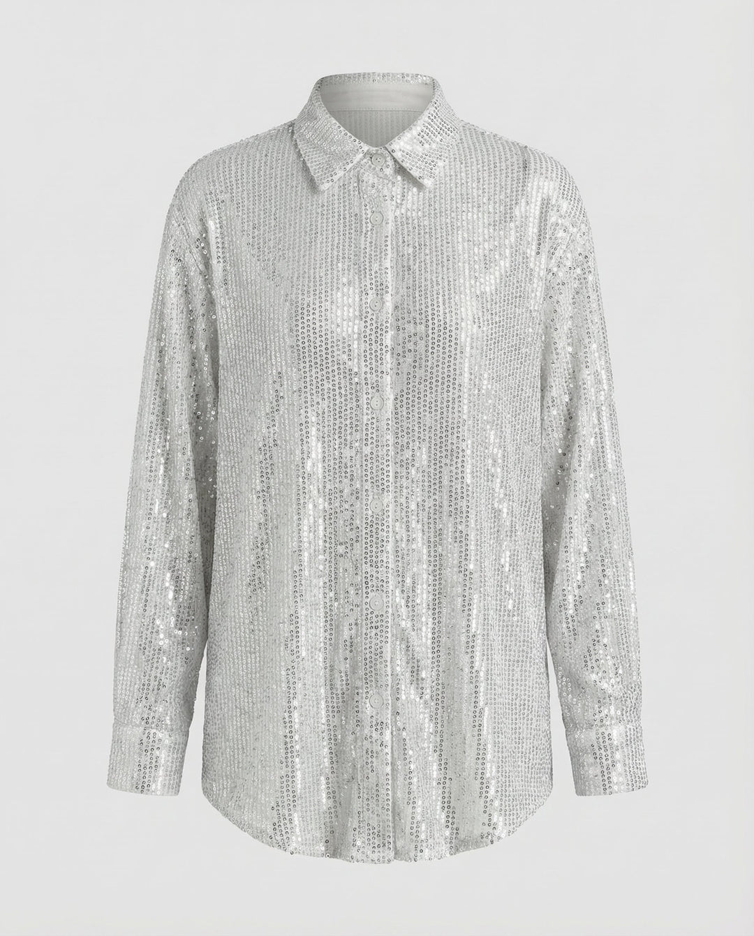 Glitzernde Oversize Bluse Damen | Heidi-Mode