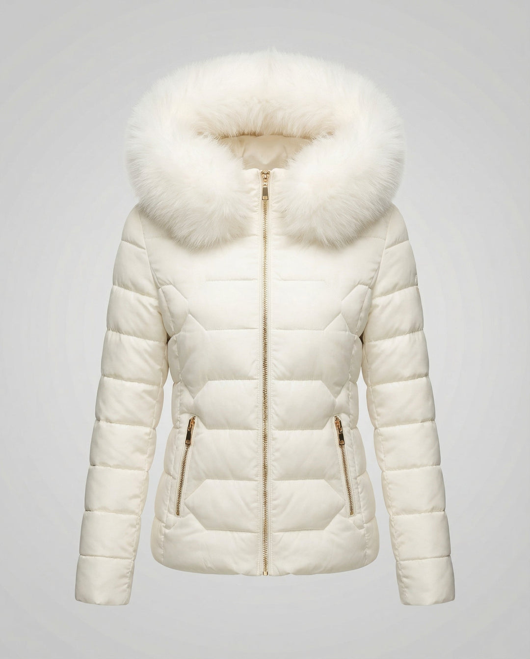 Damen Winterjacke Kunstfell