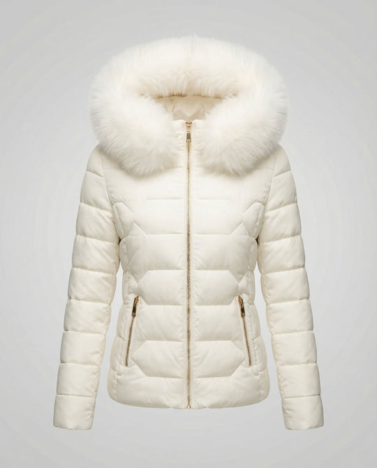 Damen Winterjacke Kunstfell