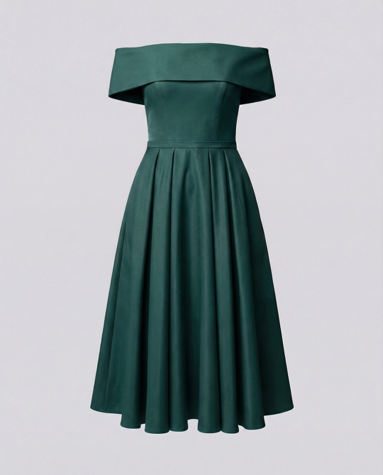 Mode Lässig Trägerlos Satin Partykleid