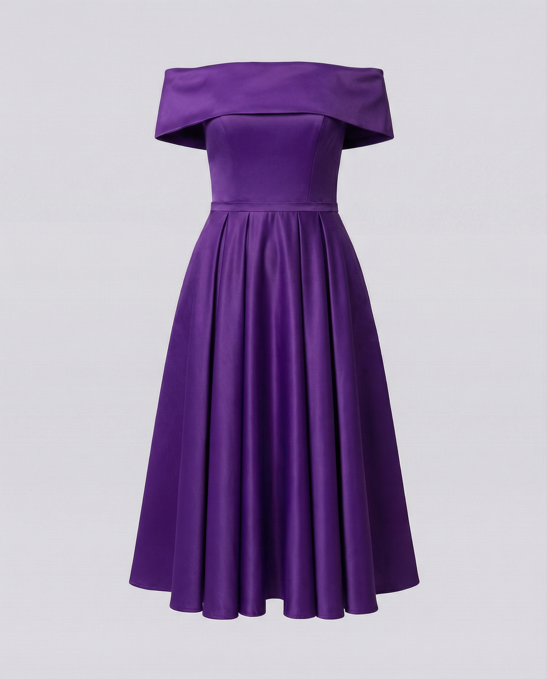 Mode Lässig Trägerlos Satin Partykleid