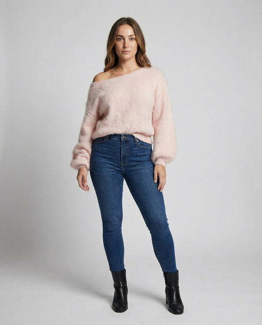 Damen Mohair-Oversized Pullover