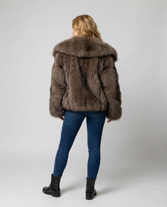 Luxuriöse Weiche Pelzjacke Damen | Heidi-Mode
