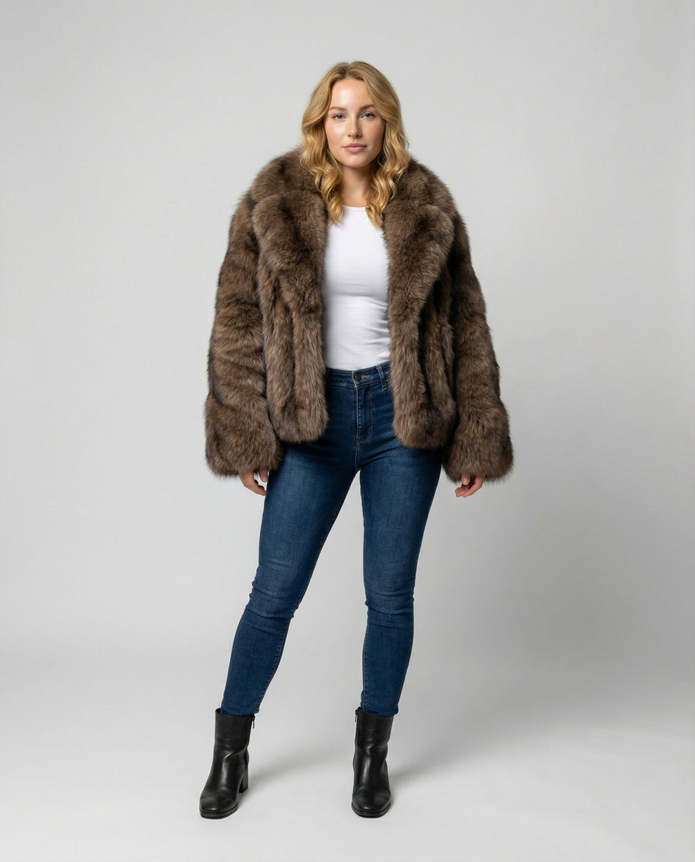 Luxuriöse Weiche Pelzjacke Damen | Heidi-Mode