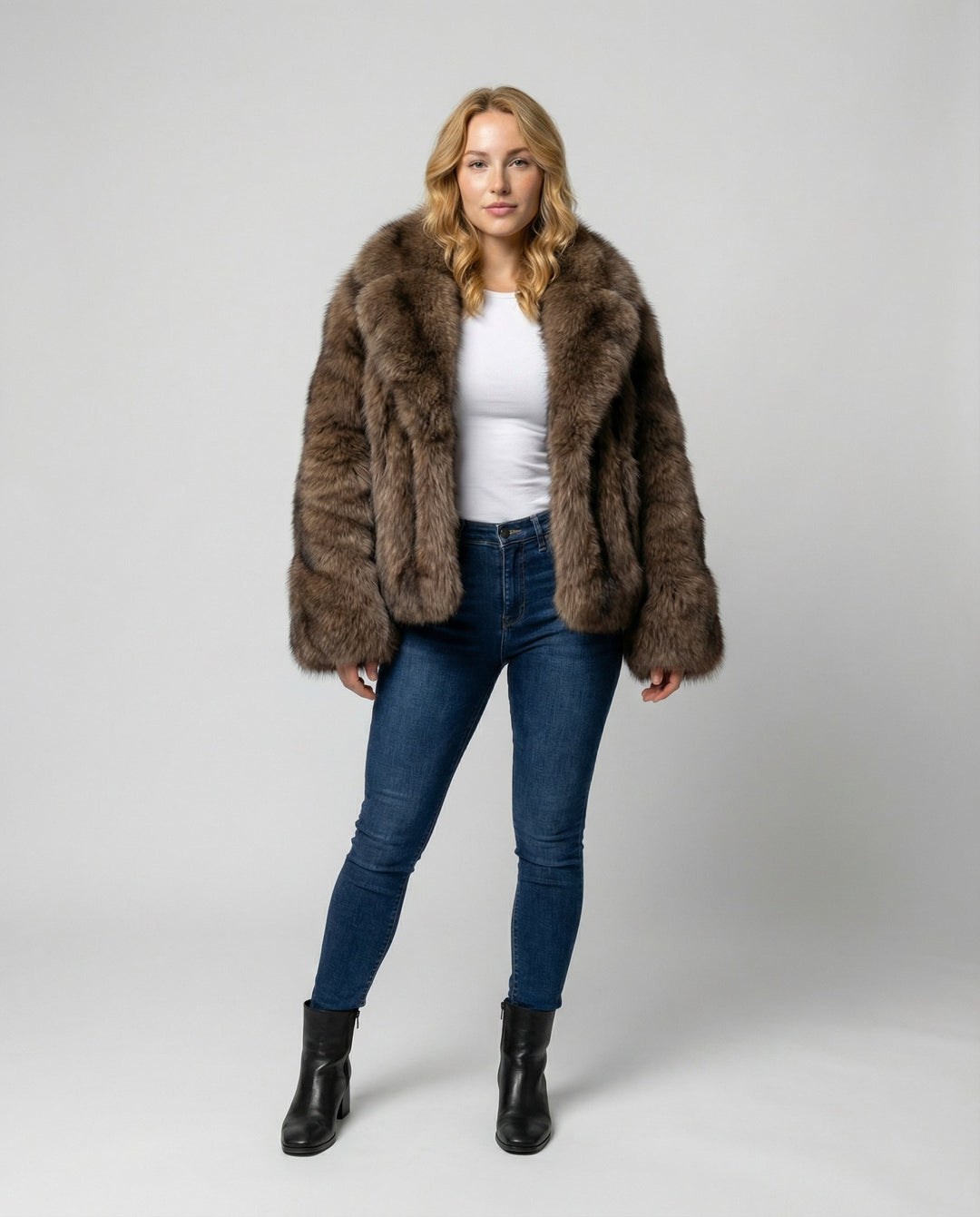 Luxuriöse Weiche Pelzjacke Damen | Heidi-Mode
