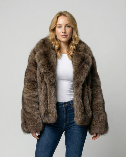 Luxuriöse Weiche Pelzjacke Damen | Heidi-Mode