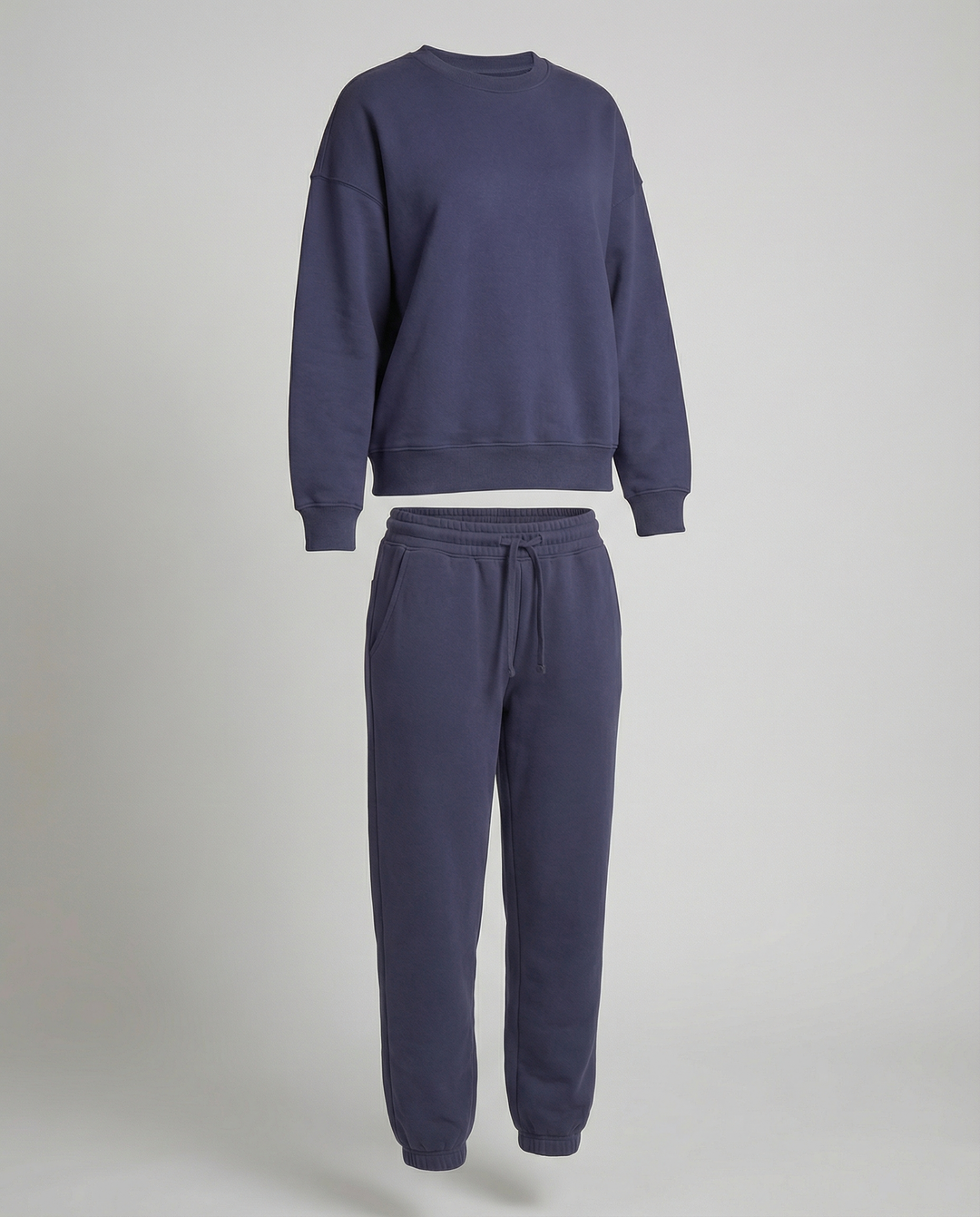 Jogginganzug Damen Sweatset aus Baumwollmix mit lockerem Schnitt