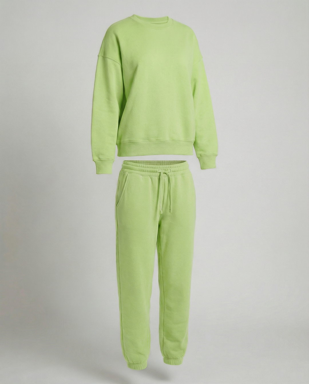 Jogginganzug Damen Sweatset aus Baumwollmix mit lockerem Schnitt