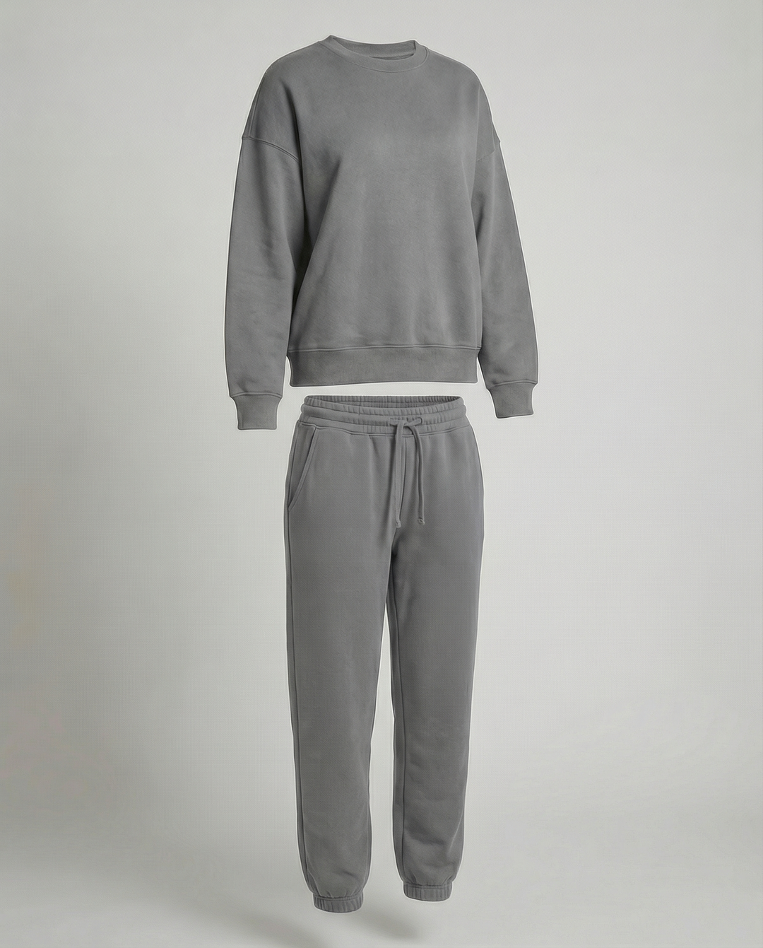 Jogginganzug Damen Sweatset aus Baumwollmix mit lockerem Schnitt