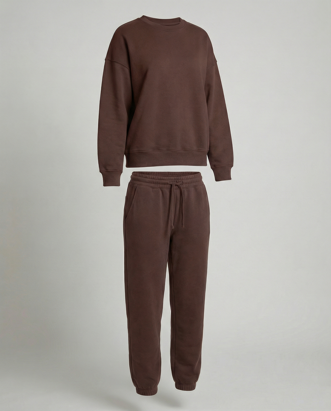 Jogginganzug Damen Sweatset aus Baumwollmix mit lockerem Schnitt