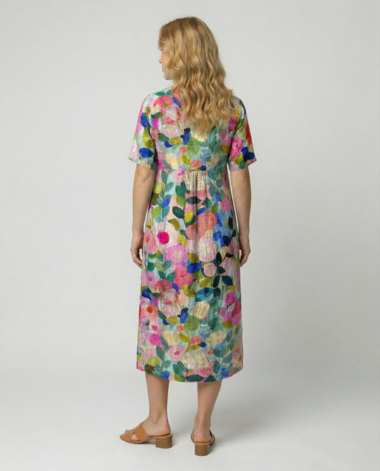 Luftiges Blumen Sommerkleid Damen