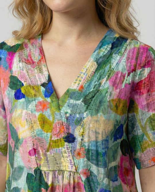 Luftiges Blumen Sommerkleid Damen