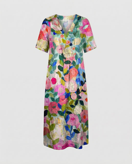 Luftiges Blumen Sommerkleid Damen
