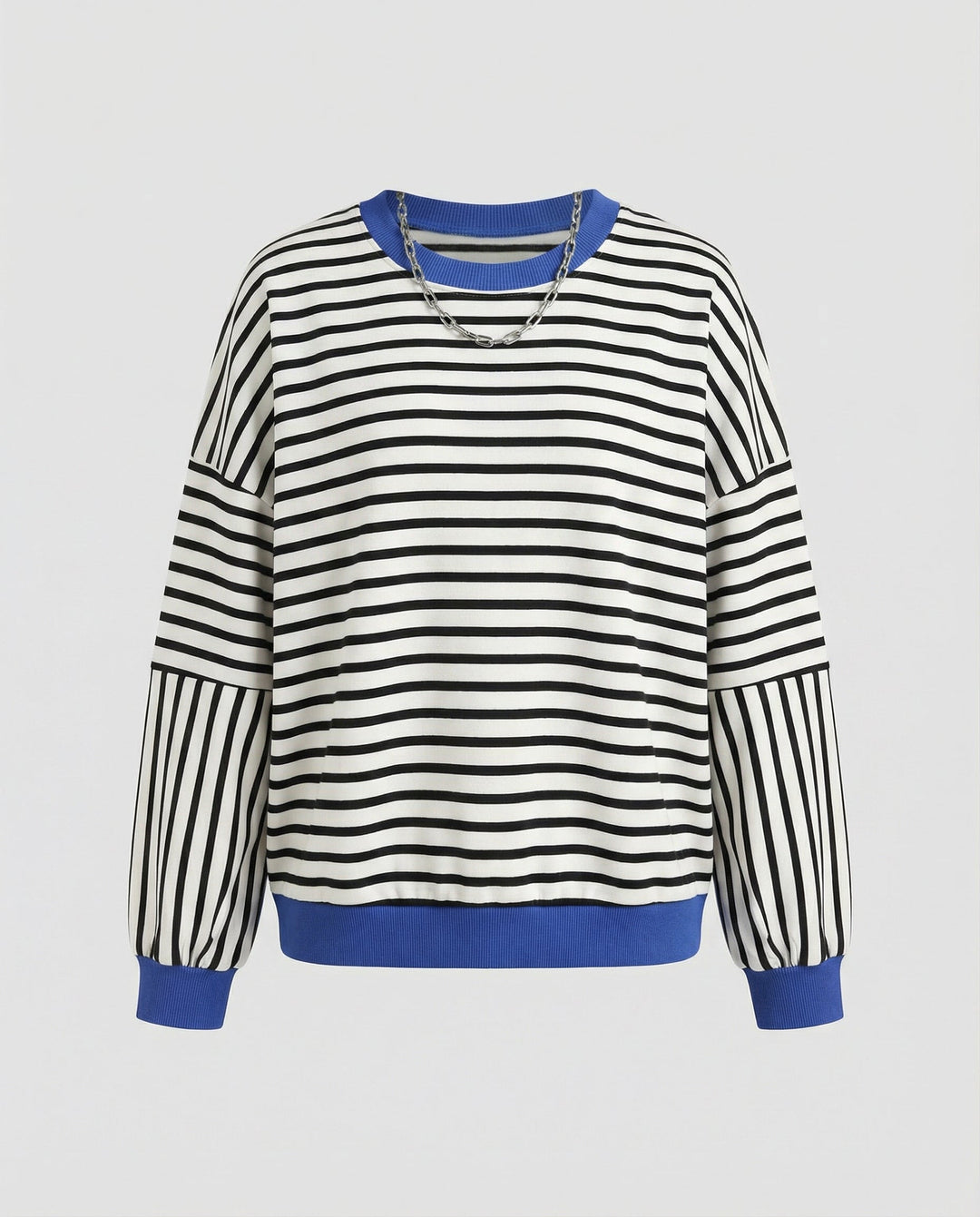 Boxy Sweatshirt Damen Gestreift | Shop Nory