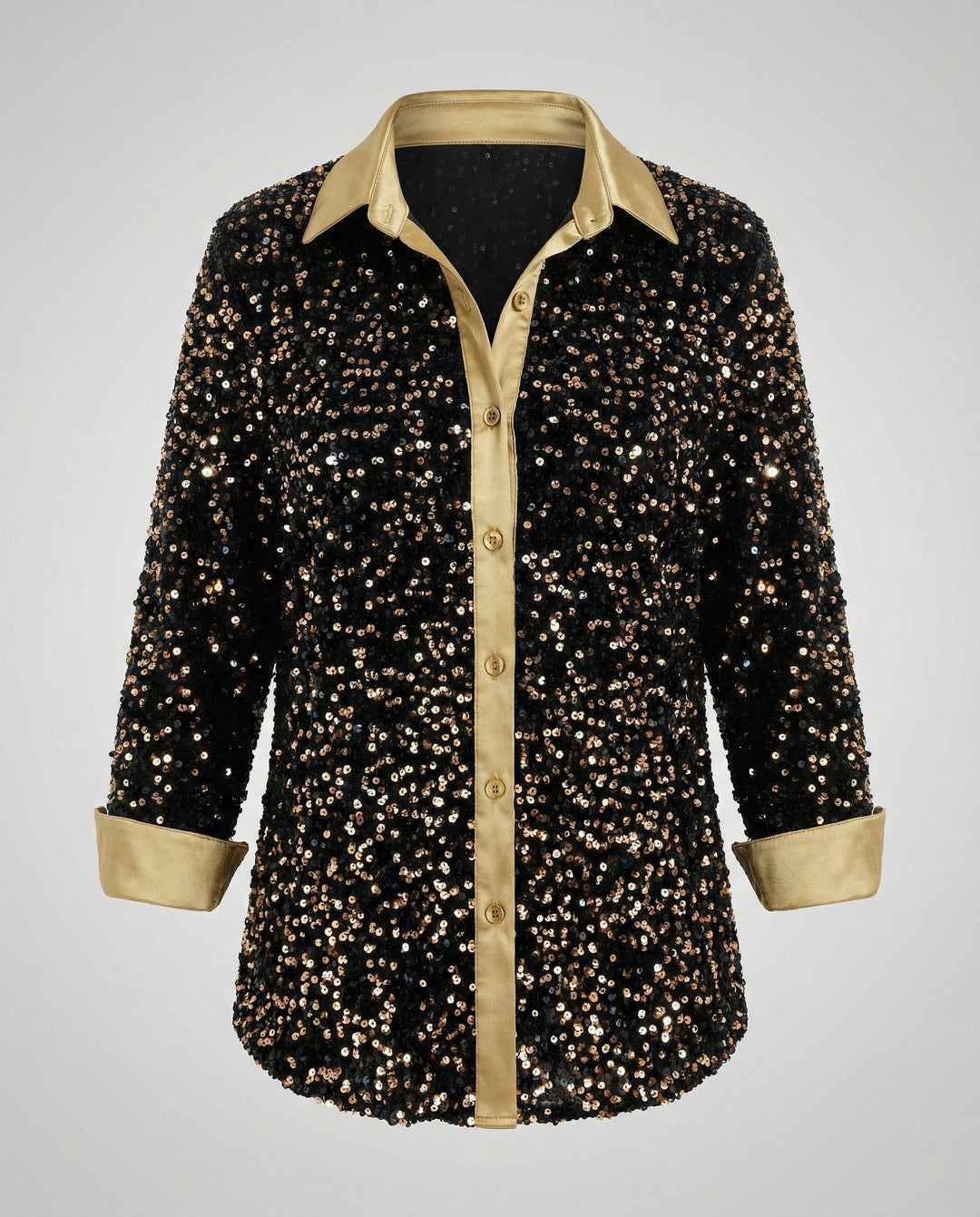 Glitzernde Damen Paillettenbluse