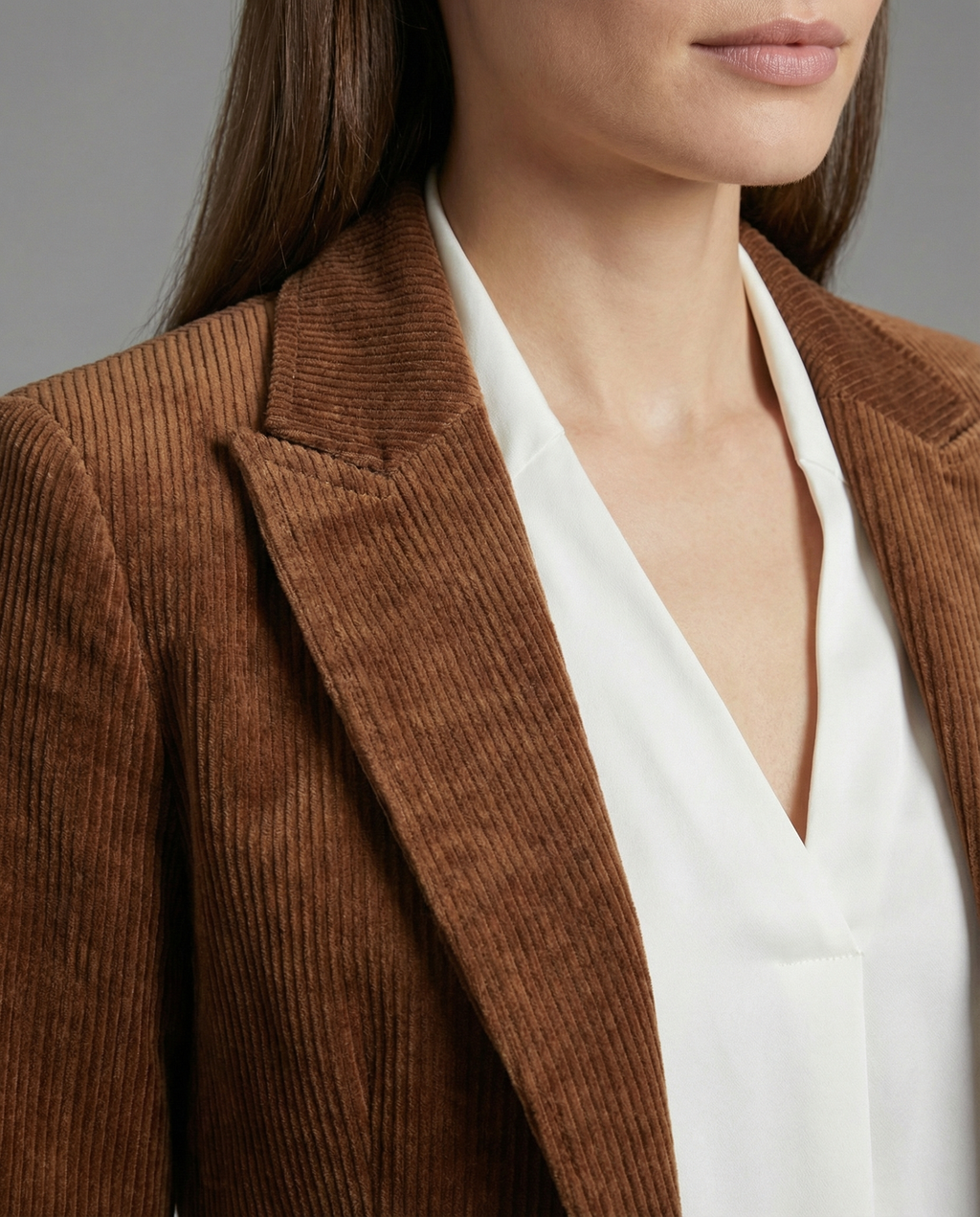Damen Cordblazer mit Reverskragen