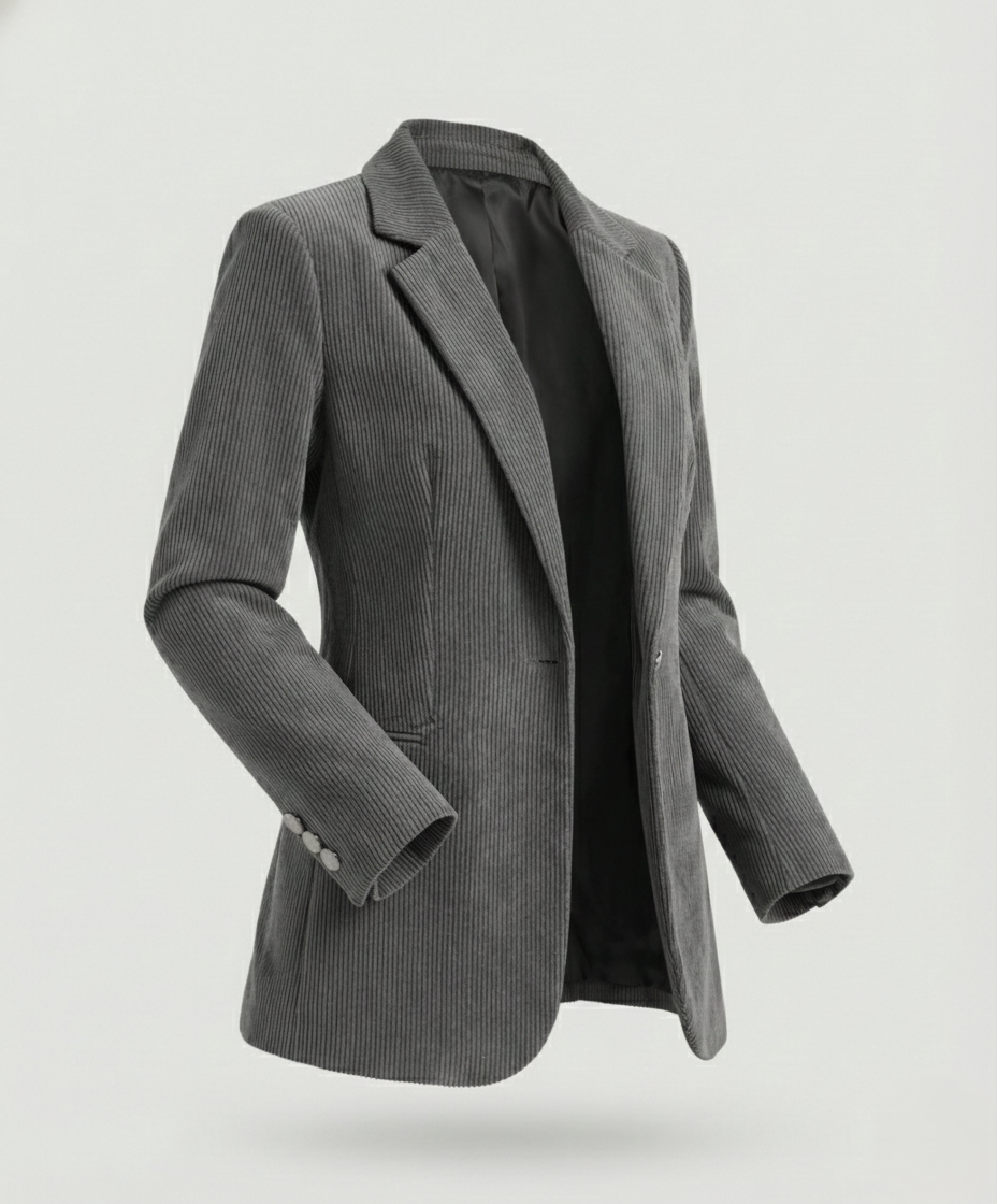 Damen Cordblazer mit Reverskragen