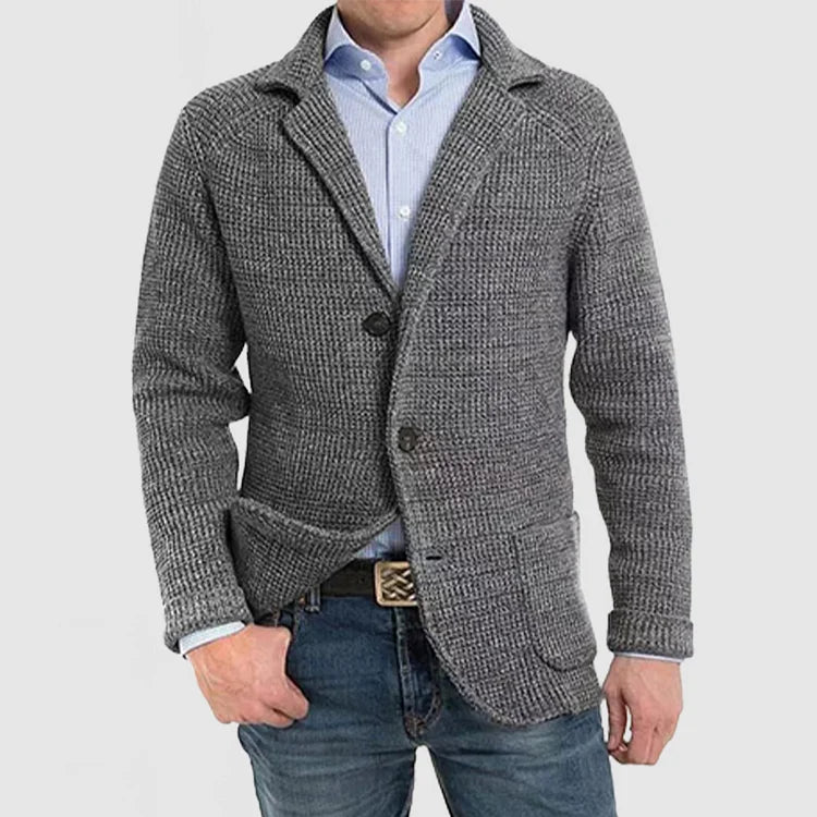 Herren Strickblazer mit zwei Knöpfen
