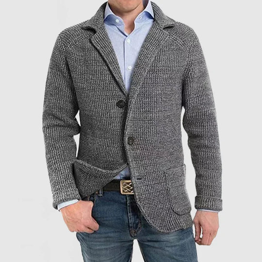 Herren Strickblazer mit zwei Knöpfen