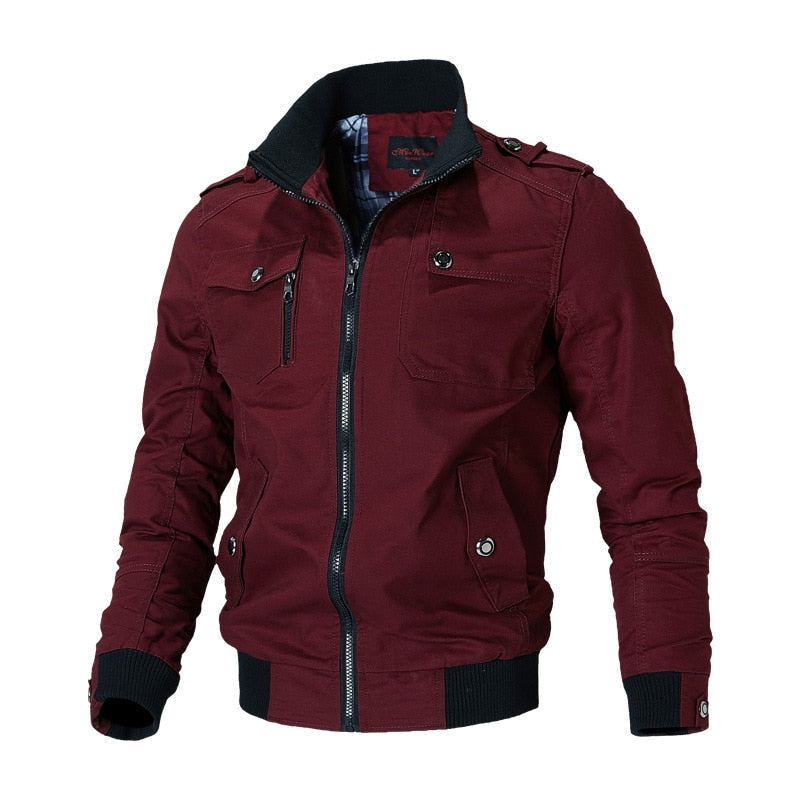 Übergangsjacke für Herren mit Reißverschluss und Brusttasche