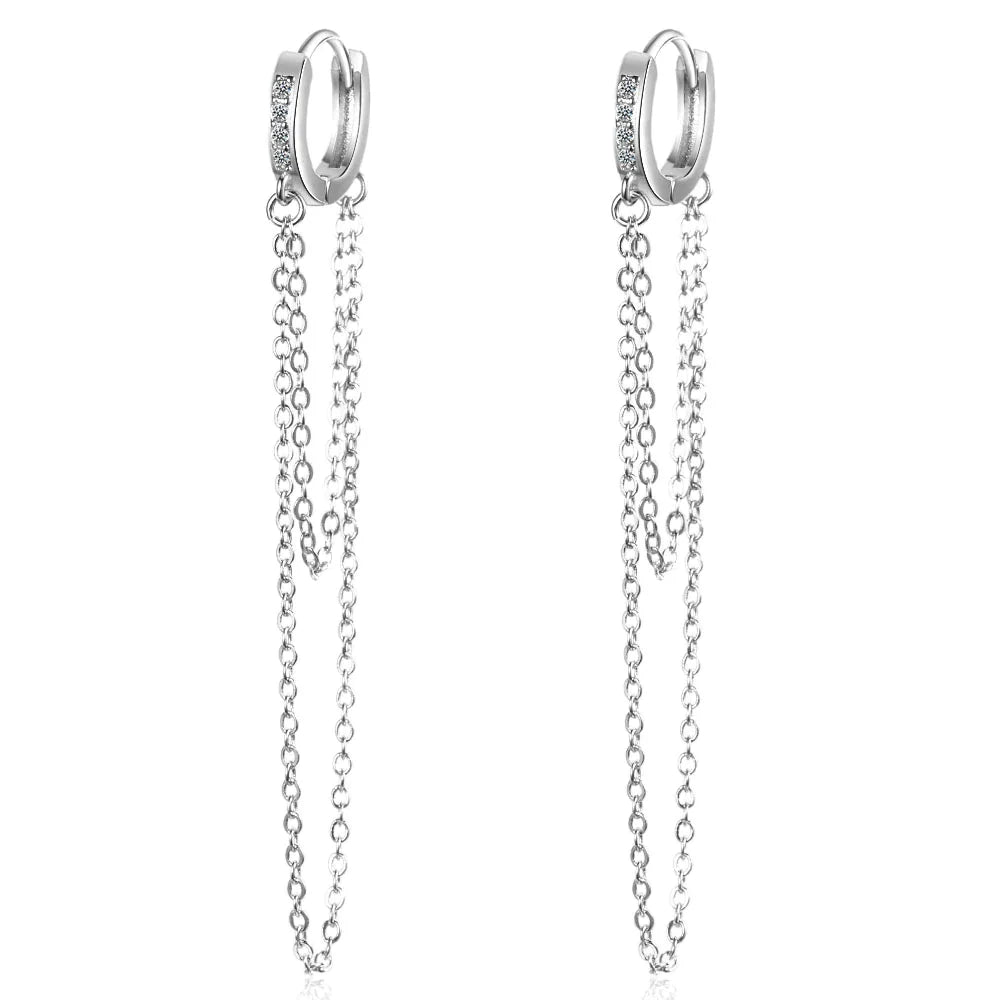 Glänzende Kettenohrringe | Shop Nory