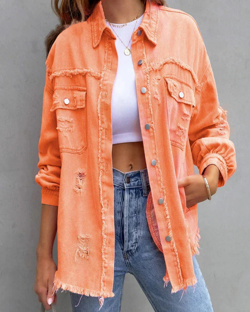 Torn Denimjacke